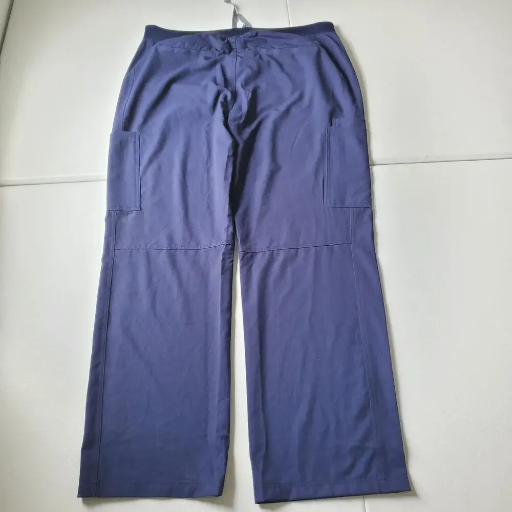 FIGS Axim 2.0 Cargo Scrub Pants Mens 2XL Blue Technical Collection Stretch